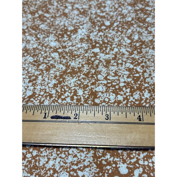 Vintage Speckled Brown & Cream Cotton Fabric 1/2 yard x 44" Quilting - Picture 2 of 4